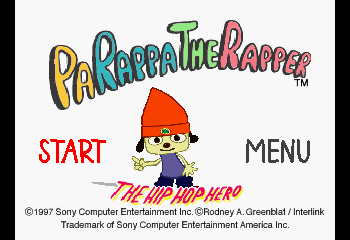 PaRappa the Rapper Title Screen